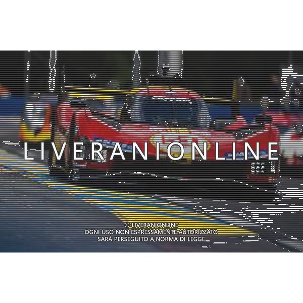 James Calado (GBR) / Alessandro Pier Guidi (ITA) / Antonio Giovinazzi (ITA) #51 AF Corse Ferrari 499P. 12.06.2024. FIA World Endurance Championship, Round 4, Le Mans 24 Hours, Practice and Qualifying, Le Mans, France, Wednesday. - www.xpbimages.com, EMail: requests@xpbimages.com - Copyright: Price / XPB Images AG ALDO LIVERANI SAS-ONLY ITALY