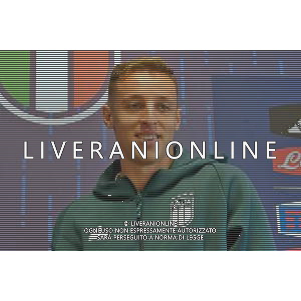 TVEM Davide Frattesi of Italy during press conference at casa azzurri media center in Iserlohn, Germany on 17 June 2024. Photo by Emmanuele Mastrodonato/ag. Aldo Liverani sas