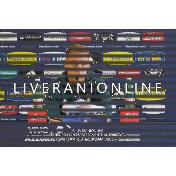 TVEM Davide Frattesi of Italy during press conference at casa azzurri media center in Iserlohn, Germany on 17 June 2024. Photo by Emmanuele Mastrodonato/ag. Aldo Liverani sas