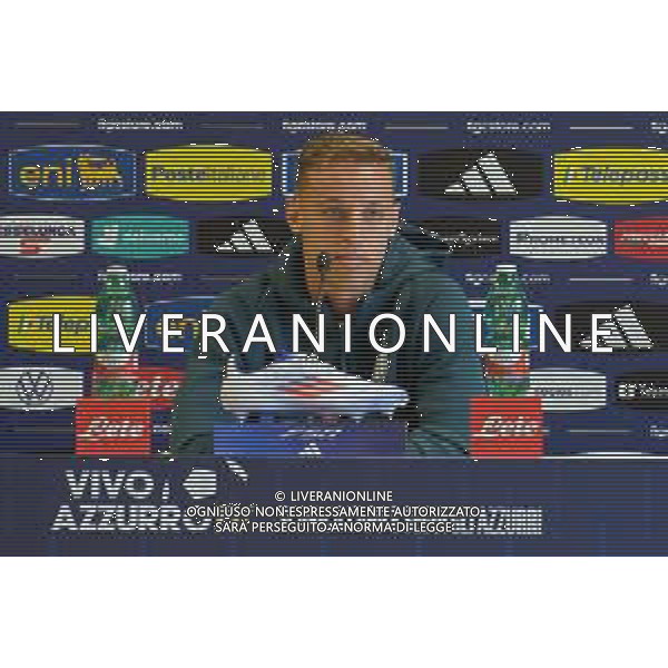 TVEM Davide Frattesi of Italy during press conference at casa azzurri media center in Iserlohn, Germany on 17 June 2024. Photo by Emmanuele Mastrodonato/ag. Aldo Liverani sas
