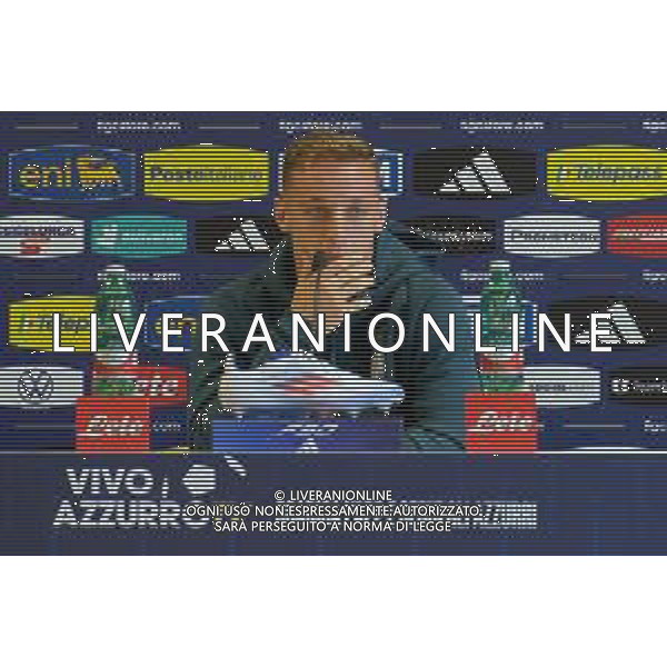 TVEM Davide Frattesi of Italy during press conference at casa azzurri media center in Iserlohn, Germany on 17 June 2024. Photo by Emmanuele Mastrodonato/ag. Aldo Liverani sas