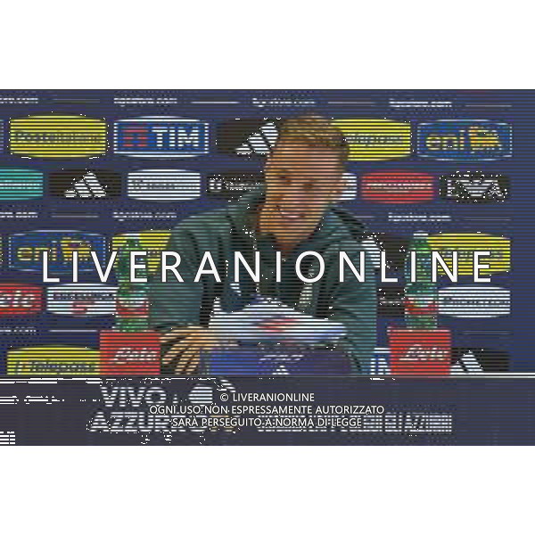 TVEM Davide Frattesi of Italy during press conference at casa azzurri media center in Iserlohn, Germany on 17 June 2024. Photo by Emmanuele Mastrodonato/ag. Aldo Liverani sas