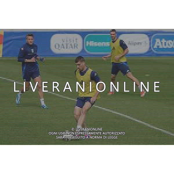Alessandro Buongiorno of Italy during the training session at the team\'s base camp in Iserlohn, Germany on 17 June 2024, ahead of the second UEFA Euro 2024 football match. Photo by Emmanuele Mastrodonato/ag. Aldo Liverani sas
