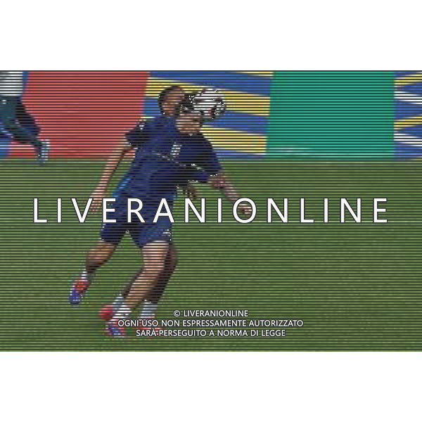 TVEM Riccardo Calafiori of Italy during the training session at the team\'s base camp in Iserlohn, Germany on 17 June 2024, ahead of the second UEFA Euro 2024 football match. Photo by Emmanuele Mastrodonato/ag. Aldo Liverani sas