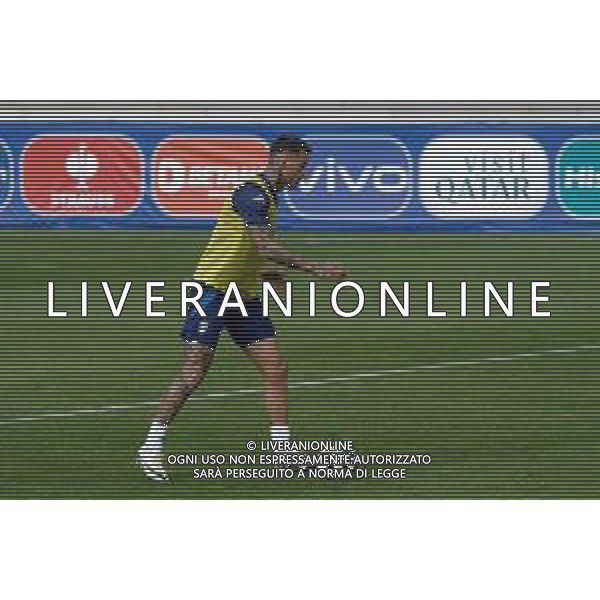 TVEM Gianluca Scamacca of Italy during the training session at the team\'s base camp in Iserlohn, Germany on 17 June 2024, ahead of the second UEFA Euro 2024 football match. Photo by Emmanuele Mastrodonato/ag. Aldo Liverani sas