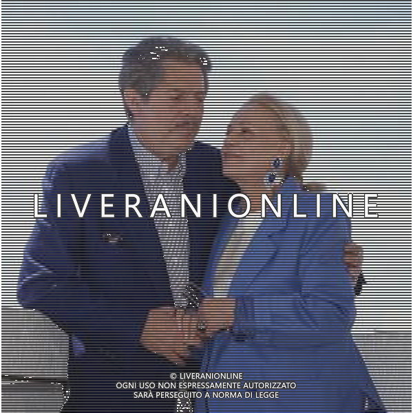 DIAP- RETROSPETTIVA MARCELLO MASTROIANNI ATTORE NELLA FOTO MARCELLO MASTROIANNI CON JEAN MOREAU AL FESTIVAL INTERNAZIONALE DEL CINEMA DI CANNES NELL\'ANNO 1991 AG ALDO LIVERANI SAS