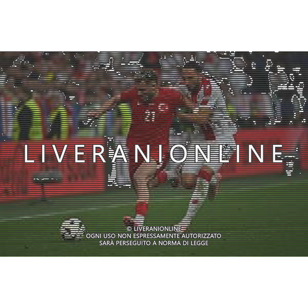 Turchia vs Georgia - UEFA EURO 2024 nella foto Baris Alper Yilmaz (Turchia) e Giorgi Kochorashvili (Georgia) Dortmund (GER) 18-06-2024 BVB Stadion Dortmund Campionato Europeo di Calcio - UEFA EURO 2024 fase a gironi - 1a giornata Gruppo F foto Roberto Garavaglia/Agenzia Aldo Liverani sas/AGENZIA ALDO LIVERANI SAS