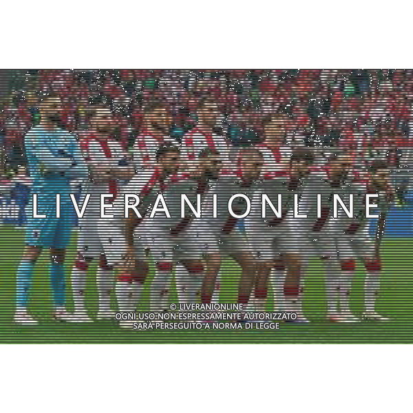 TVEM Formazione - Georgia team line up during the UEFA EURO 2024 group stage match between Turkey and Georgia at Westfalenstadion on June 18, 2024 in Dortmund, Germany. Photo by Emmanuele Mastrodonato/ag. Aldo Liverani sas/AGENZIA ALDO LIVERANI SAS