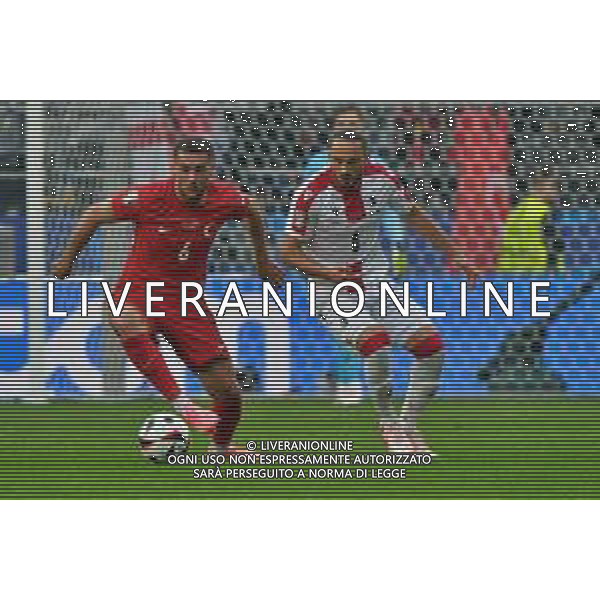 TVEM Orkun Kökçü of Turkey in action against Giorgi Kochorashvili during the UEFA EURO 2024 group stage match between Turkey and Georgia at Westfalenstadion on June 18, 2024 in Dortmund, Germany. Photo by Emmanuele Mastrodonato/ag. Aldo Liverani sas/AGENZIA ALDO LIVERANI SAS