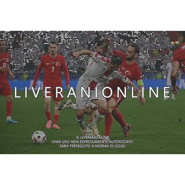 Turchia vs Georgia - UEFA EURO 2024 nella foto Anzor Mekvabishvili (Georgia) e Hakan Calhanoglu (Turchia) Dortmund (GER) 18-06-2024 BVB Stadion Dortmund Campionato Europeo di Calcio - UEFA EURO 2024 fase a gironi - 1a giornata Gruppo F foto Roberto Garavaglia/Agenzia Aldo Liverani sas/AGENZIA ALDO LIVERANI SAS