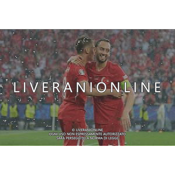 TVEM Arda Güler of Turkey celebrates after scoring a goal with Hakan Calhanoglu of Turkey during the UEFA EURO 2024 group stage match between Turkey and Georgia at Westfalenstadion on June 18, 2024 in Dortmund, Germany. Photo by Emmanuele Mastrodonato/ag. Aldo Liverani sas/AGENZIA ALDO LIVERANI SAS