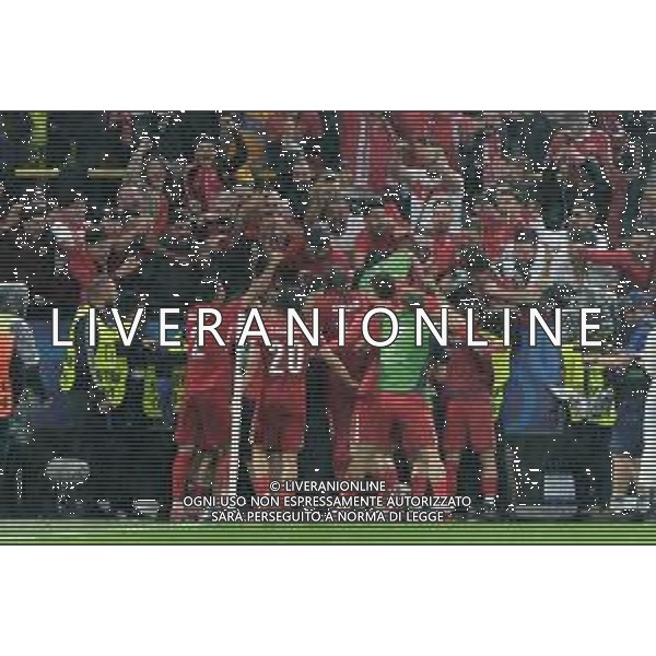 TVEM Kerem Aktürkoğlu of Turkey celebrates after scoring a goal with teammates during the UEFA EURO 2024 group stage match between Turkey and Georgia at Westfalenstadion on June 18, 2024 in Dortmund, Germany. Photo by Emmanuele Mastrodonato/ag. Aldo Liverani sas