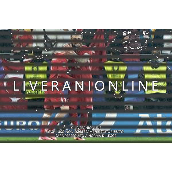 TVEM Kerem Aktürkoğlu of Turkey celebrates after scoring a goal with Abdülkerim Bardakcı of Turkey during the UEFA EURO 2024 group stage match between Turkey and Georgia at Westfalenstadion on June 18, 2024 in Dortmund, Germany. Photo by Emmanuele Mastrodonato/ag. Aldo Liverani sas