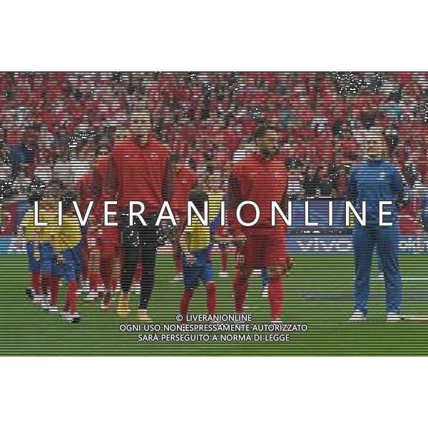 TVEM the players of Turkey enter the field during the UEFA EURO 2024 group stage match between Turkey and Georgia at Westfalenstadion on June 18, 2024 in Dortmund, Germany. Photo by Emmanuele Mastrodonato/ag. Aldo Liverani sas/AGENZIA ALDO LIVERANI SAS