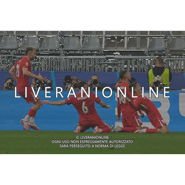 TVEM Mert Muldur of Turkey celebrates after scoring a goal with teammates during the UEFA EURO 2024 group stage match between Turkey and Georgia at Westfalenstadion on June 18, 2024 in Dortmund, Germany. Photo by Emmanuele Mastrodonato/ag. Aldo Liverani sas/AGENZIA ALDO LIVERANI SAS