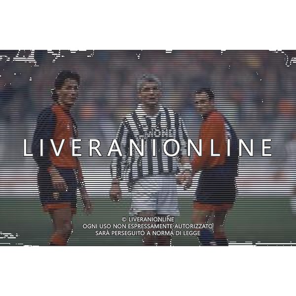 Juventus calcio anni 90 nella foto Ravanelli fabrizio ph archivio Agenzia Aldo Liverani