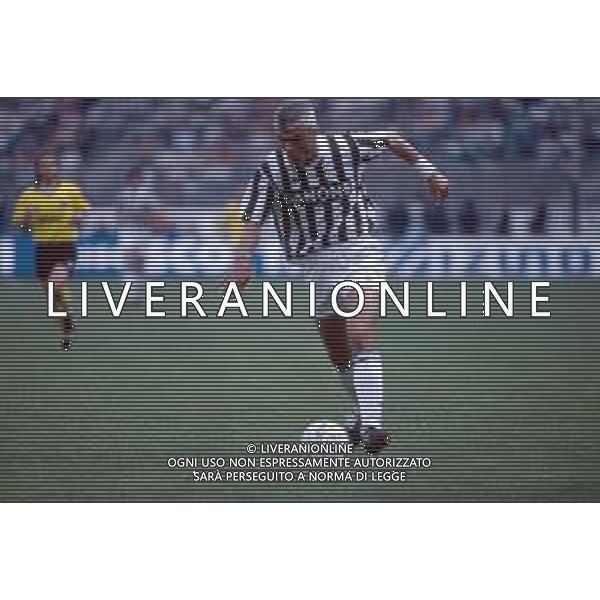 Juventus calcio anni 90 nella foto Ravanelli fabrizio ph archivio Agenzia Aldo Liverani