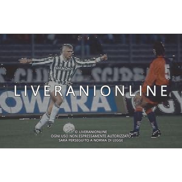 Juventus calcio anni 90 nella foto Ravanelli fabrizio ph archivio Agenzia Aldo Liverani