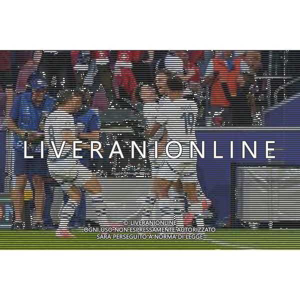 TVEM Xherdan Shaqiri of Swiss celebrates after scoring a goal with teammates during the UEFA EURO 2024 group stage match between Scotland and Switzerland at Cologne Stadium on June 19, 2024 in Cologne, Germany. Photo by Emmanuele Mastrodonato/ag. Aldo Liverani sas/AGENZIA AGENZIA ALDO LIVERANI SAS