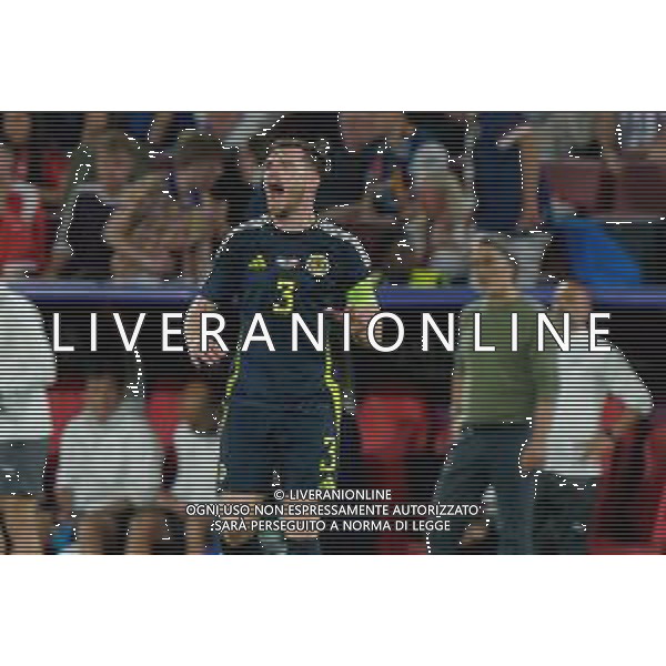 TVEM Andrew Robertson of Scotland during the UEFA EURO 2024 group stage match between Scotland and Switzerland at Cologne Stadium on June 19, 2024 in Cologne, Germany. Photo by Emmanuele Mastrodonato/ag. Aldo Liverani sas/AGENZIA AGENZIA ALDO LIVERANI SAS