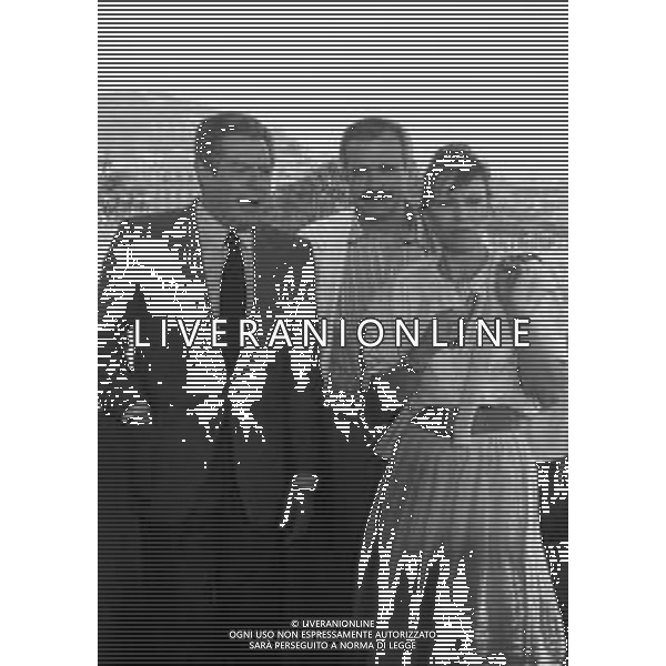 NEG-MARCELLO MASTROIANNI, attore cinematografico italiano - RETROSPETTIVA nella foto Marcello Mastroianni a Cannes nel 1987 con Nikita Sergeevic Michalkov e Marthe Keller ©ARCHIVIO / AGENZIA ALDO LIVERANI SAS