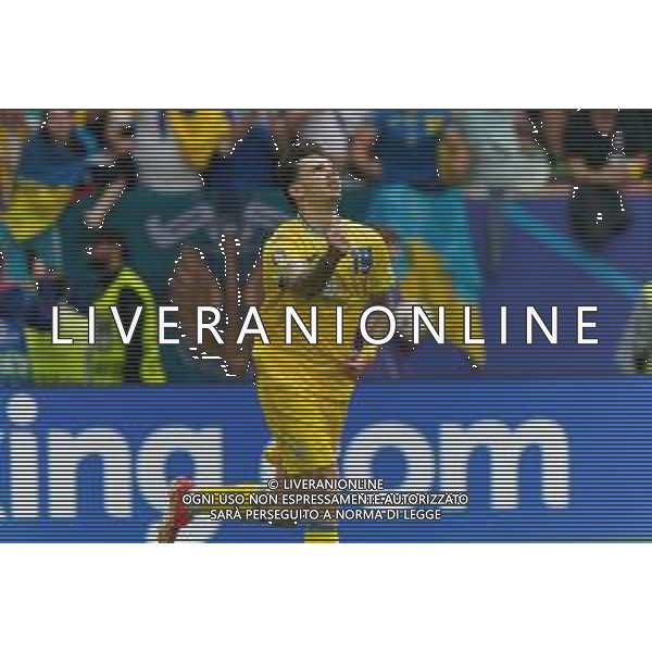 TVEM Mykola Shaparenko of Ukraine celebrates after scoring a goal during the UEFA EURO 2024 group stage match between Slovakia and Ukraine at Dusseldorf Arena on June 21, 2024 in Dusseldorf, Germany. Photo by Emmanuele Mastrodonato/ag. Aldo Liverani sas/AGENZIA ALDO LIVERANI SAS