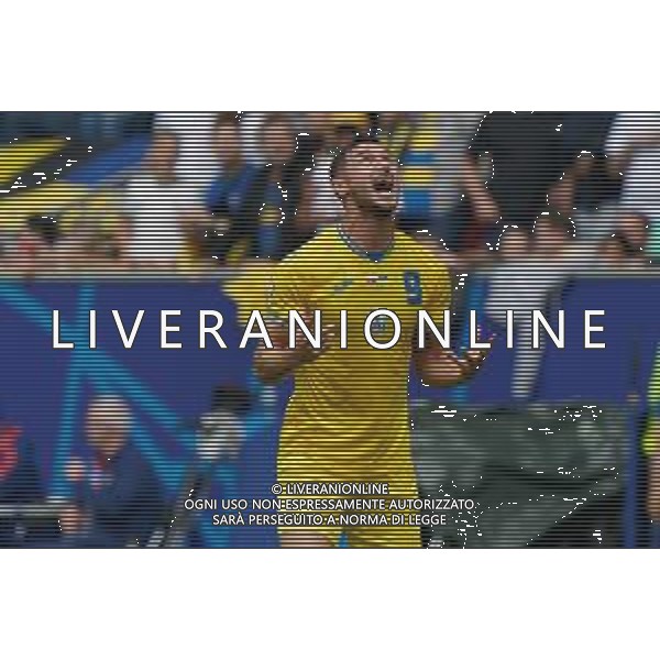 TVEM Roman Yaremchuk of Ukraine celebrates after scoring a goal during the UEFA EURO 2024 group stage match between Slovakia and Ukraine at Dusseldorf Arena on June 21, 2024 in Dusseldorf, Germany. Photo by Emmanuele Mastrodonato/ag. Aldo Liverani sas/AGENZIA ALDO LIVERANI SAS