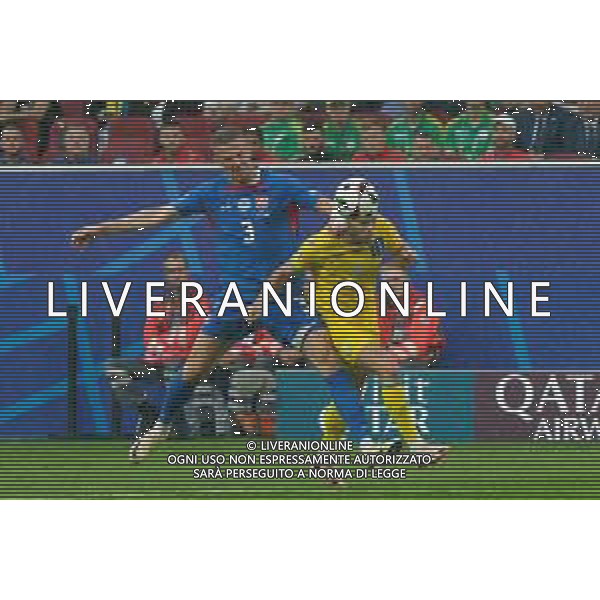 TVEM Mykhailo Mudryk of Ukraine in action against Denis Vavro of Slovakia during the UEFA EURO 2024 group stage match between Slovakia and Ukraine at Dusseldorf Arena on June 21, 2024 in Dusseldorf, Germany. Photo by Emmanuele Mastrodonato/ag. Aldo Liverani sas/AGENZIA ALDO LIVERANI SAS