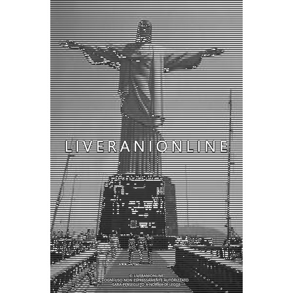 NEG-1950 BRASILE RIO DE JANEIRO-CRISTO REDENTORE CORCOVADO AG ALDO LIVERANI SAS
