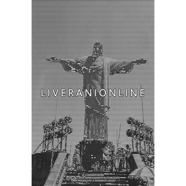 NEG-1950 BRASILE RIO DE JANEIRO-CRISTO REDENTORE CORCOVADO AG ALDO LIVERANI SAS