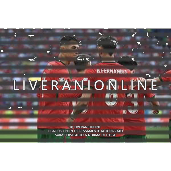 Turchia vs Portogallo - UEFA EURO 2024 nella foto Cristiano Ronaldo (Portogallo) e Bruno Fernandes (Portogallo) esultanza dopo il gol del 3 a 0 Dortmund (GER) 22-06-2024 BVB Stadion Dortmund - Westfalenstadion Signal Iduna Park Campionato Europeo di Calcio - UEFA EURO 2024 fase a gironi - 2a giornata Gruppo F foto Roberto Garavaglia/Agenzia Aldo Liverani sas/AGENZIA ALDO LIVERANI SAS