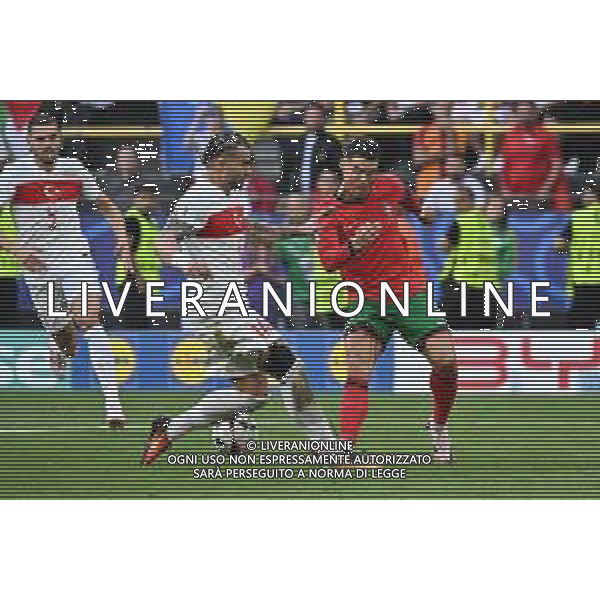 Turchia vs Portogallo - UEFA EURO 2024 nella foto Abdulkerim Bardakci (Turchia) e Cristiano Ronaldo (Portogallo) Dortmund (GER) 22-06-2024 BVB Stadion Dortmund - Westfalenstadion Signal Iduna Park Campionato Europeo di Calcio - UEFA EURO 2024 fase a gironi - 2a giornata Gruppo F foto Roberto Garavaglia/Agenzia Aldo Liverani sas/AGENZIA ALDO LIVERANI SAS