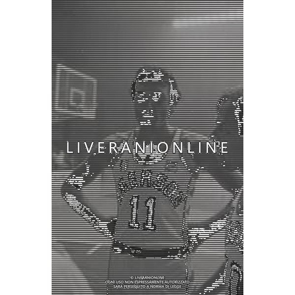 NEG-RETROSPETTIVA DINO MENEGHIN BASKET NELLA FOTO DINO MENEGHIN CON LA MAGLIA EMERSON VARESE NELL\'ANNO 1979 AG ALDO LIVERANI SAS