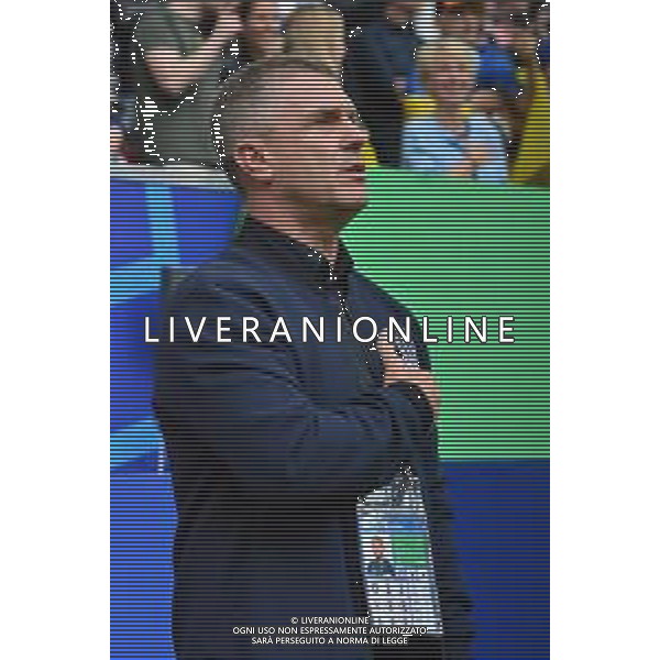 TVEM Serhiy Rebrov head coach of Ukraine during the UEFA EURO 2024 group stage match between Slovakia and Ukraine at Dusseldorf Arena on June 21, 2024 in Dusseldorf, Germany. Photo by Emmanuele Mastrodonato/ag. Aldo Liverani sas/AGENZIA ALDO LIVERANI SAS