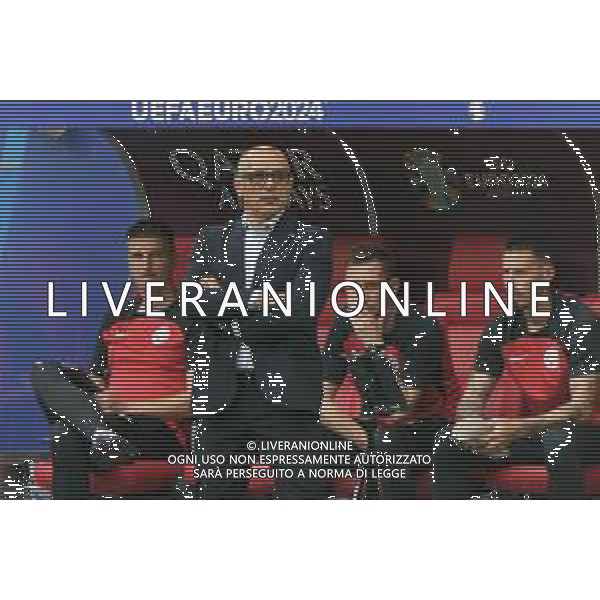 TVEM Francesco Calzona head coach of Slovakia during the UEFA EURO 2024 group stage match between Slovakia and Ukraine at Dusseldorf Arena on June 21, 2024 in Dusseldorf, Germany. Photo by Emmanuele Mastrodonato/ag. Aldo Liverani sas/AGENZIA ALDO LIVERANI SAS