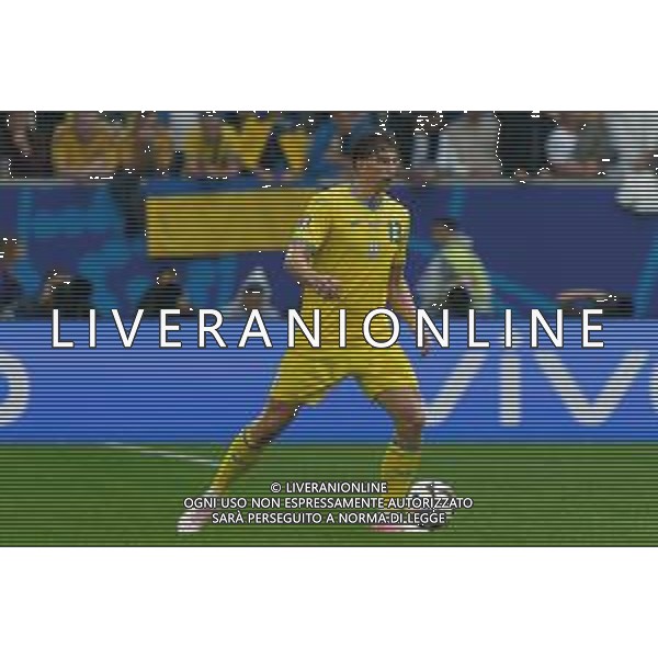 TVEM Illia Zabarnyi of Ukraine during the UEFA EURO 2024 group stage match between Slovakia and Ukraine at Dusseldorf Arena on June 21, 2024 in Dusseldorf, Germany. Photo by Emmanuele Mastrodonato/ag. Aldo Liverani sas/AGENZIA ALDO LIVERANI SAS
