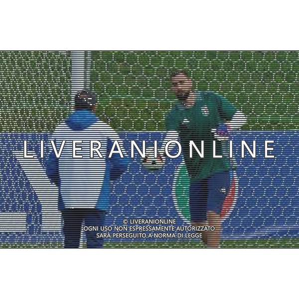 TVEM Gianluigi Donnarumma of Italy during the training session at the team\'s base camp in Iserlohn, Germany on 23 June 2024, ahead of the second UEFA Euro 2024 football match. Photo by Emmanuele Mastrodonato/ag. Aldo Liverani sas