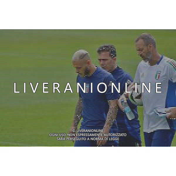 TVEM Federico Dimarco of Italy during the training session at the team\'s base camp in Iserlohn, Germany on 23 June 2024, ahead of the second UEFA Euro 2024 football match. Photo by Emmanuele Mastrodonato/ag. Aldo Liverani sas