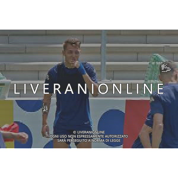 TVEM Mateo Retegui of Italy during the training session at the team\'s base camp in Iserlohn, Germany on 23 June 2024, ahead of the second UEFA Euro 2024 football match. Photo by Emmanuele Mastrodonato/ag. Aldo Liverani sas
