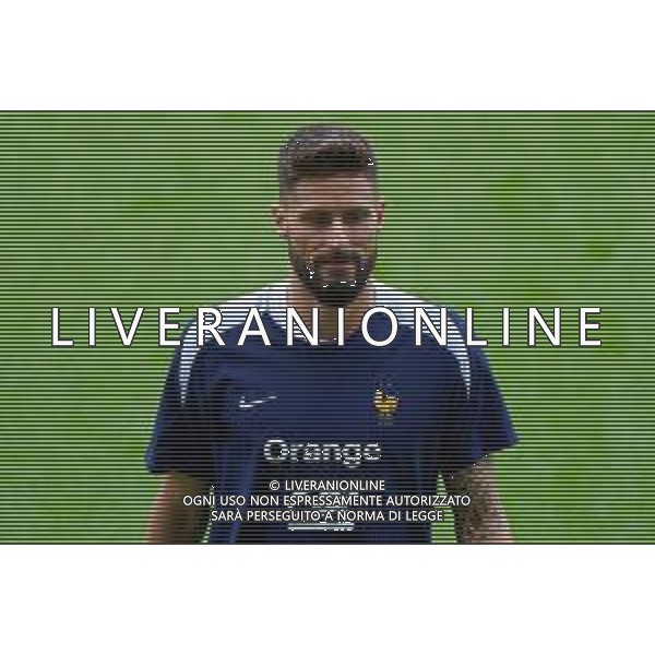 TVEM Olivier Giroud of France during the training session at the Home Deluxe Arena in Paderbon, Germany on 23 June 2024. Photo by Emmanuele Mastrodonato/ag. Aldo Liverani sas