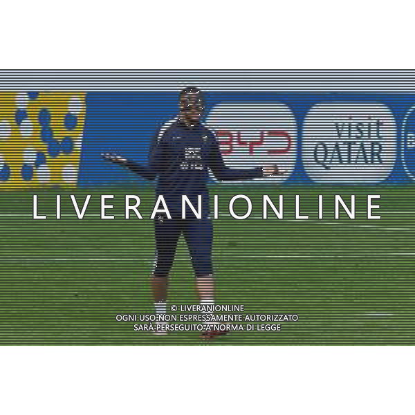 TVEM Kylian Mbappé of France during the training session at the Home Deluxe Arena in Paderbon, Germany on 23 June 2024. Photo by Emmanuele Mastrodonato/ag. Aldo Liverani sas