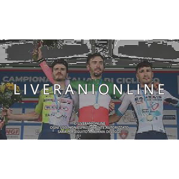 23-06-2024 Campionato Italiano; 2024, Ef Education - Easypost; 2024, Intermarche - Wanty; 2024, Bahrain Victorious; Bettiol, Alberto; Rota, Lorenzo; Zambanini, Edoardo; Sesto Fiorentino; ©SIROTTI / AGENZIA ALDO LIVERANI SAS