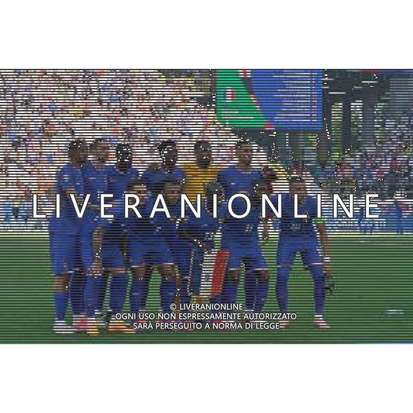 TVEM FORMAZIONE FRANCIA - France team line up during the UEFA EURO 2024 group stage match between France and Poland at BVB Stadion Dortmund on June 25, 2024 in Dortmund, Germany. Photo by Emmanuele Mastrodonato/ag. Aldo Liverani sas/ AGENZIA ALDO LIVERANI SAS