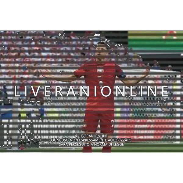 TVEM Robert Lewandowski of Poland celebrates after scoring a goal during the UEFA EURO 2024 group stage match between France and Poland at BVB Stadion Dortmund on June 25, 2024 in Dortmund, Germany. Photo by Emmanuele Mastrodonato/ag. Aldo Liverani sas/ AGENZIA ALDO LIVERANI SAS