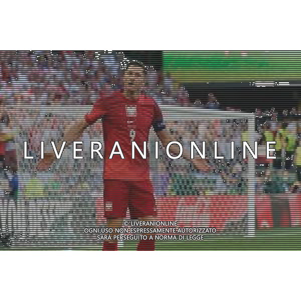 TVEM Robert Lewandowski of Poland celebrates after scoring a goal during the UEFA EURO 2024 group stage match between France and Poland at BVB Stadion Dortmund on June 25, 2024 in Dortmund, Germany. Photo by Emmanuele Mastrodonato/ag. Aldo Liverani sas/ AGENZIA ALDO LIVERANI SAS