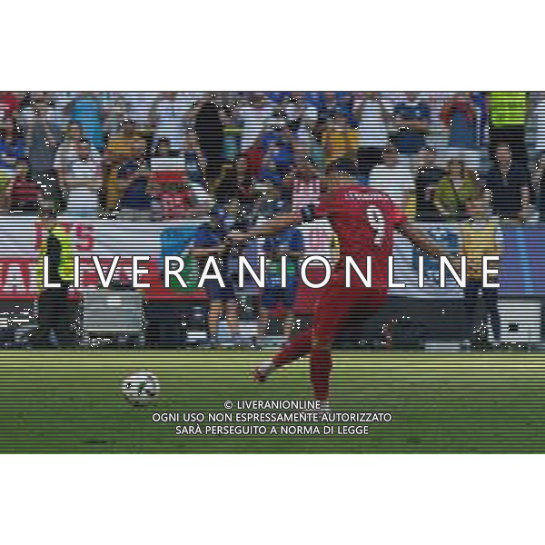 TVEM Robert Lewandowski of Poland score the goal on penalty during the UEFA EURO 2024 group stage match between France and Poland at BVB Stadion Dortmund on June 25, 2024 in Dortmund, Germany. Photo by Emmanuele Mastrodonato/ag. Aldo Liverani sas/ AGENZIA ALDO LIVERANI SAS