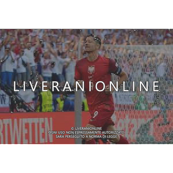 TVEM Robert Lewandowski of Poland celebrates after scoring a goal during the UEFA EURO 2024 group stage match between France and Poland at BVB Stadion Dortmund on June 25, 2024 in Dortmund, Germany. Photo by Emmanuele Mastrodonato/ag. Aldo Liverani sas/ AGENZIA ALDO LIVERANI SAS