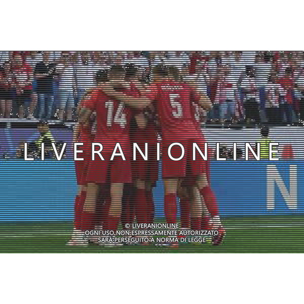 TVEM Poland celebrates after scoring a goal during the UEFA EURO 2024 group stage match between France and Poland at BVB Stadion Dortmund on June 25, 2024 in Dortmund, Germany. Photo by Emmanuele Mastrodonato/ag. Aldo Liverani sas