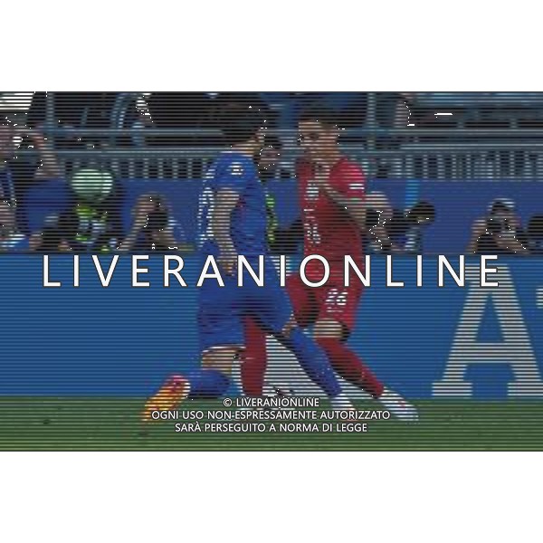 TVEM Kacper Urbański of Poland in action against Theo Hernández of France during the UEFA EURO 2024 group stage match between France and Poland at BVB Stadion Dortmund on June 25, 2024 in Dortmund, Germany. Photo by Emmanuele Mastrodonato/ag. Aldo Liverani sas