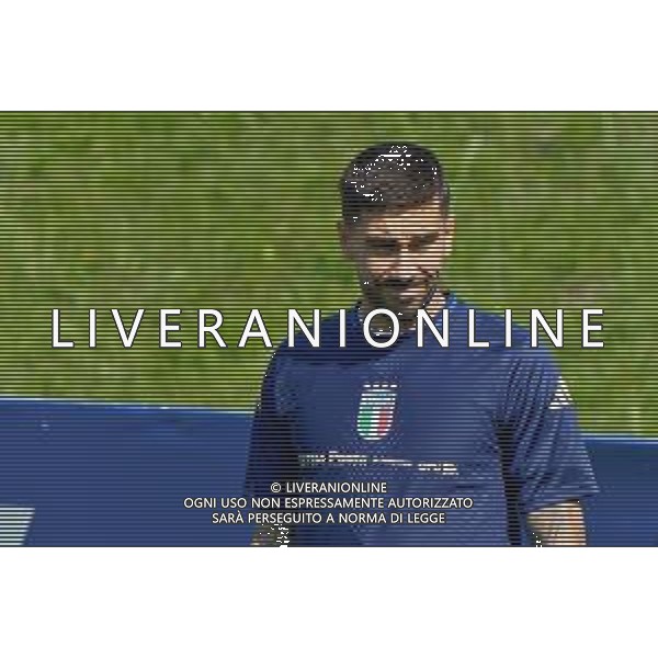 TVEM Mattia Zaccagni of Italy during the training session at the team\'s base camp in Iserlohn, Germany on 26 June 2024. Photo by Emmanuele Mastrodonato/ag. Aldo Liverani sas